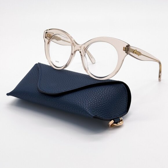 NEW LOEWE LW50074I 057 EYEGLASSES WOMEN CLEAR PINK EYEGLASSES LOEWE - Picture 1 of 8